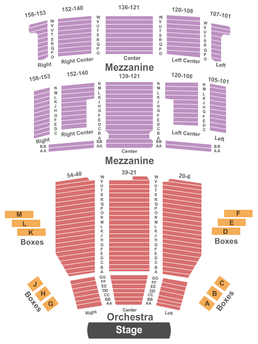 Ed Mirvish Theatre Seating Map