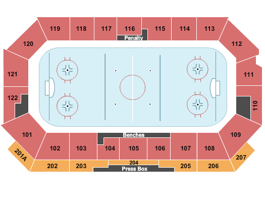 Ed Robson Arena Hockey 2 Seating Chart