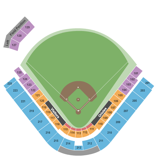 Orioles Seating Chart