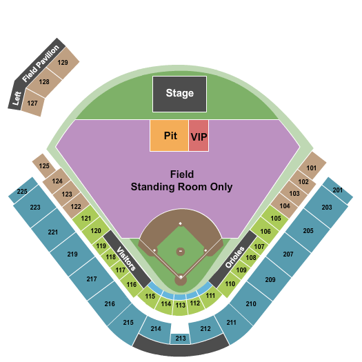 Ed Smith Stadium Cole Swindell Seating Chart