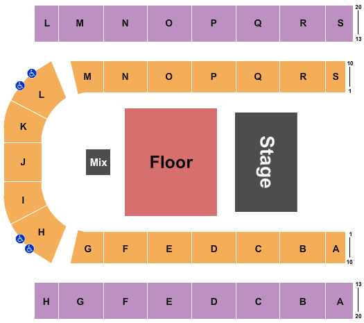 Edmonton EXPO Endstage Floor 2 Seating Chart