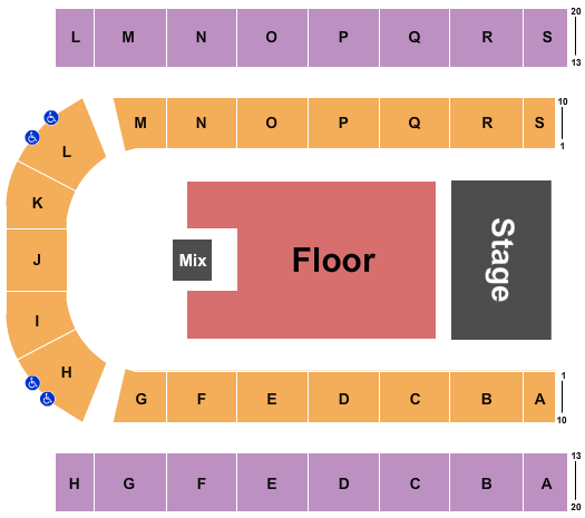 Edmonton EXPO Endstage Floor 3 Seating Chart
