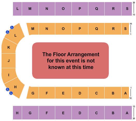 Edmonton EXPO Generic Floor Seating Chart