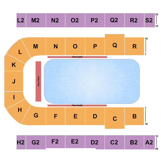 Edmonton EXPO Disney on Ice Seating Chart