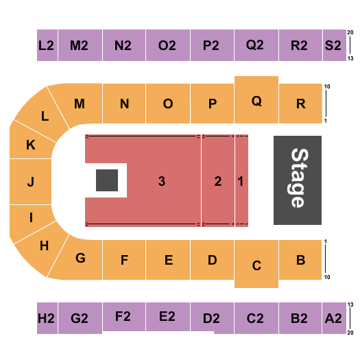 Edmonton EXPO Endstage RSV Flr 1-3 Seating Chart