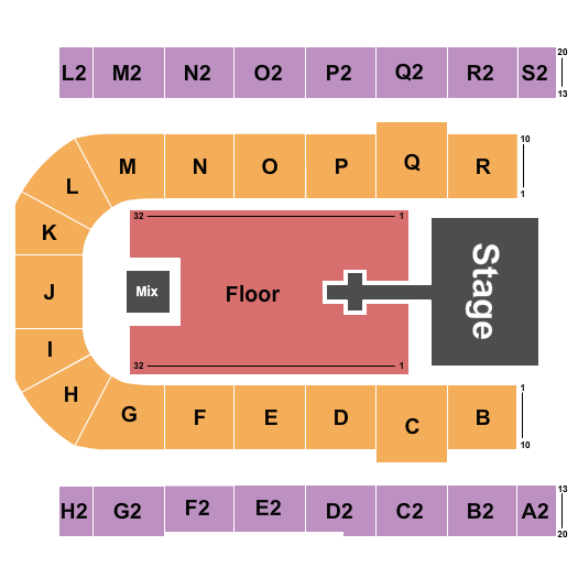 Edmonton EXPO Victorious Fest Seating Chart
