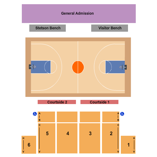 Edmunds Center At Stetson University Basketball Seating Chart