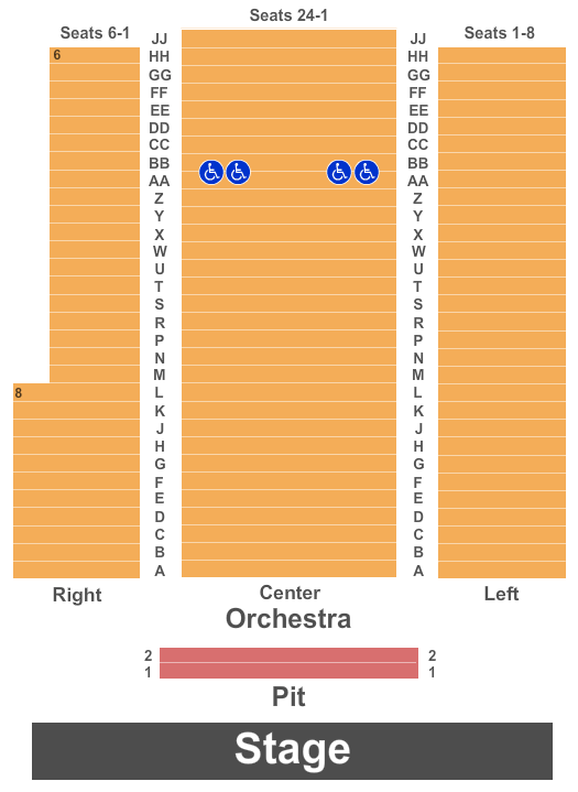 Murat Center Seating Chart