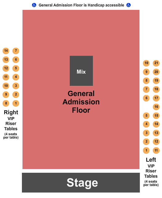 Egyptian Room Seating Chart