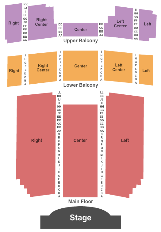 Egyptian Theatre - DeKalb Seating Chart