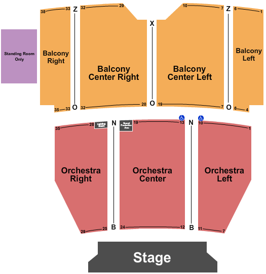 Egyptian Theatre - Boise Endstage 2 Seating Chart