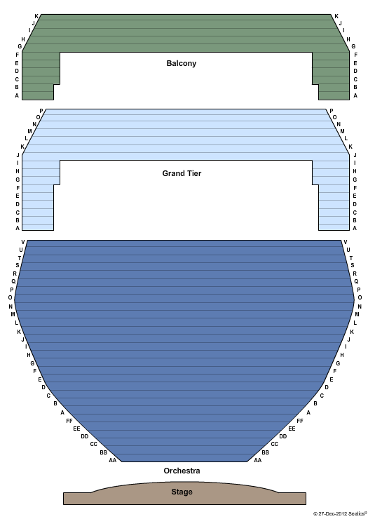 Eisenhower Auditorium - Penn State End Stage Seating Chart