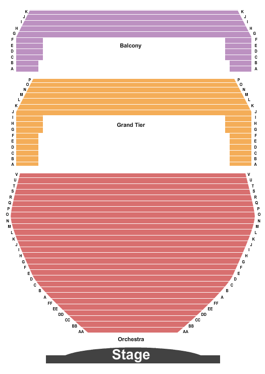 Eisenhower Auditorium - Penn State End Stage Seating Chart