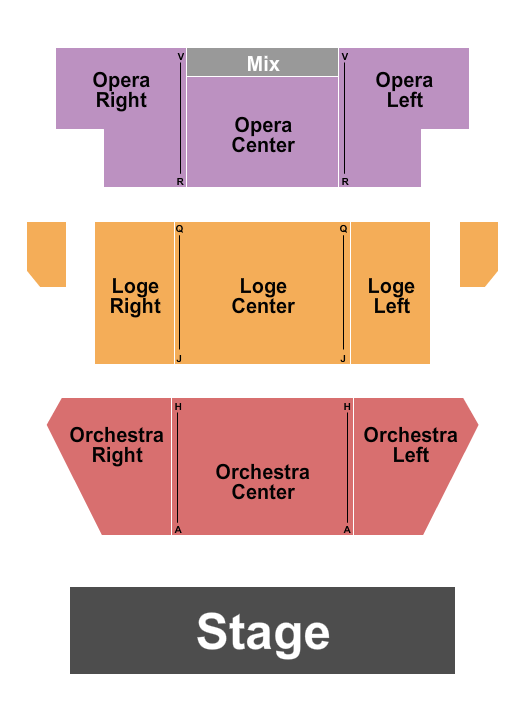 El Campanil Theatre Endstage Seating Chart