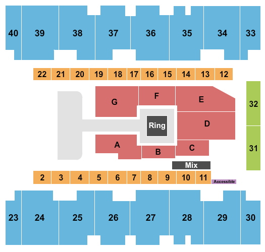 El Paso County Coliseum AEW Seating Chart