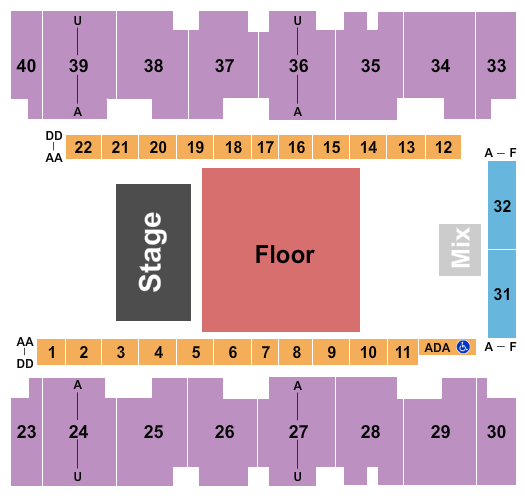 El Paso County Coliseum Endstage 3 Seating Chart