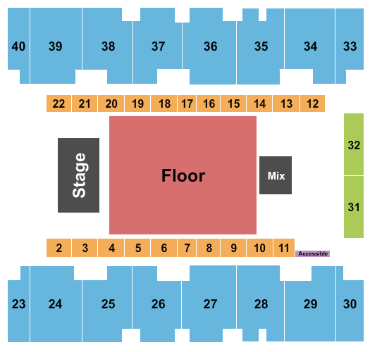 El Paso County Coliseum Endstage 4 Seating Chart