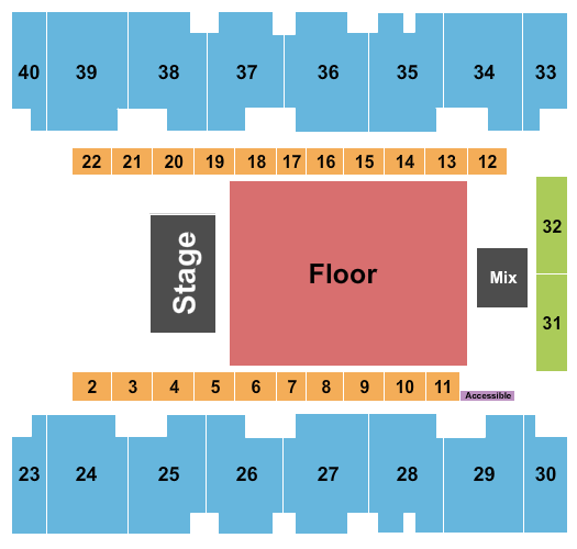 El Paso County Coliseum Endstage 6 Seating Chart