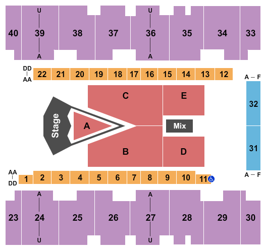 El Paso County Coliseum For King and Country Seating Chart