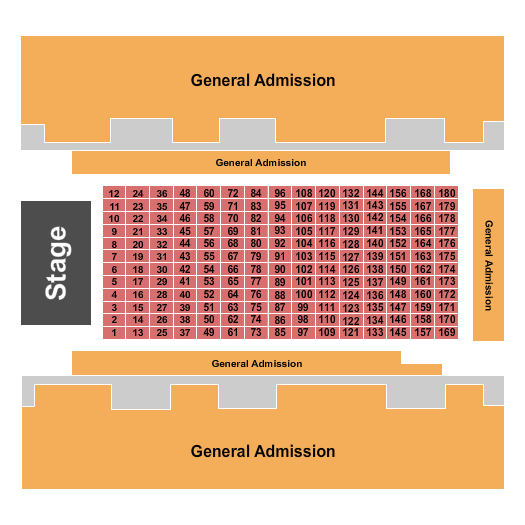 El Paso County Coliseum GA & Tables 2 Seating Chart
