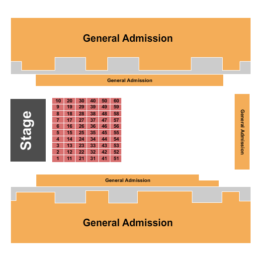 El Paso County Coliseum GA/Tables 2 Seating Chart