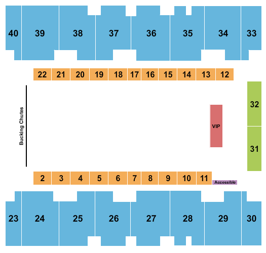 El Paso County Coliseum Rodeo with VIP Seating Chart