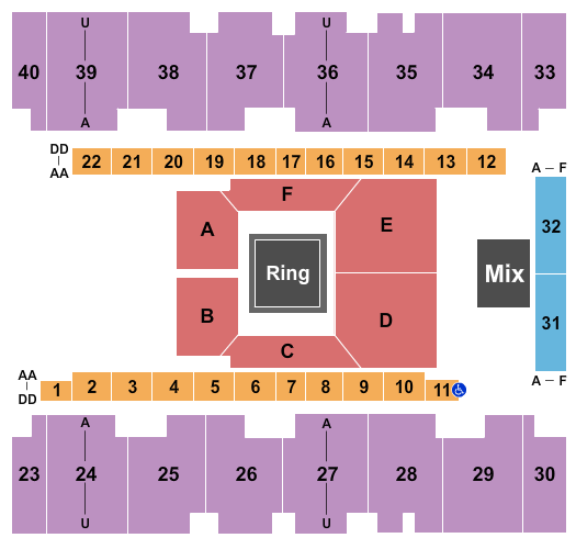 El Paso County Coliseum Wrestling 2 Seating Chart