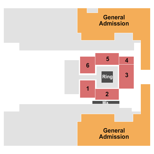 El Paso County Coliseum Wrestling GA Seating Chart