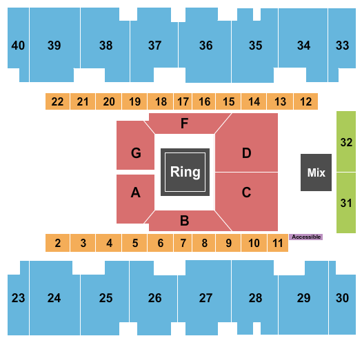 El Paso County Coliseum Wrestling Seating Chart
