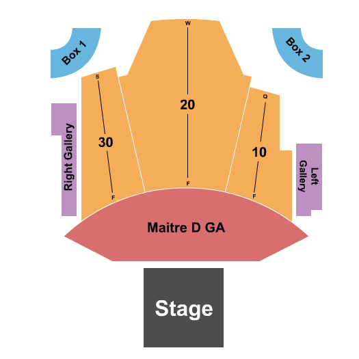 Breakfast Klub Eldorado Showroom at Eldorado Casino - NV Seating Chart