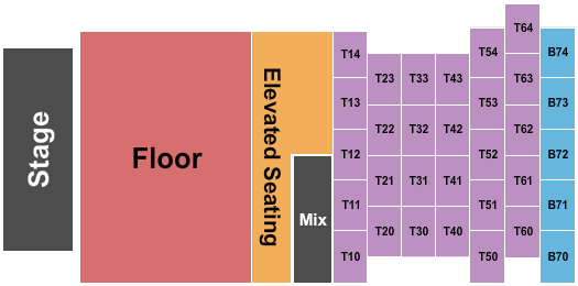 seating chart for Elevation 27 - GA & Table 2 - eventticketscenter.com