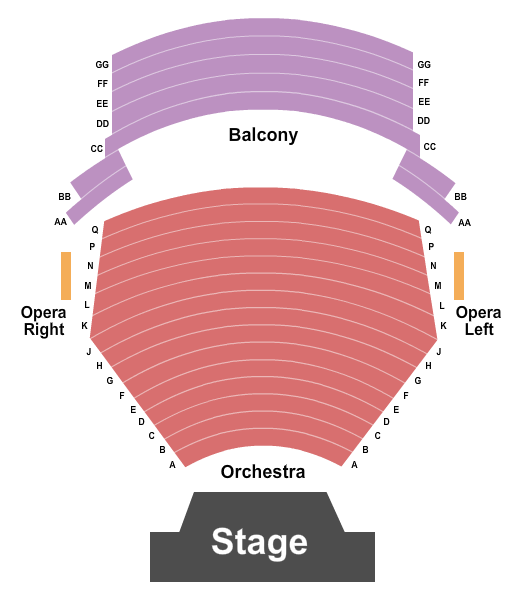Elgin Performing Arts Center Endstage Seating Chart