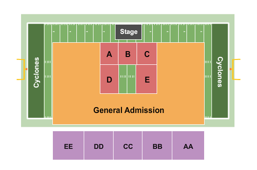 Elizabethton High School Citizens Bank Stadium Concert Seating Chart