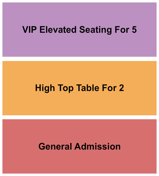 Ember Music Hall GA/High Top/VIP Elevated Seating Chart
