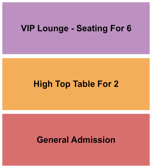 Ember Music Hall GA/VIP/High Top Seating Chart