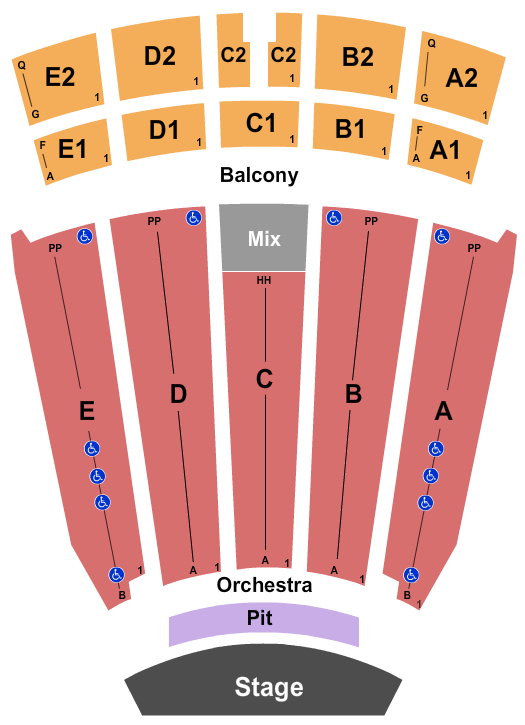 Emens Auditorium Seating Chart