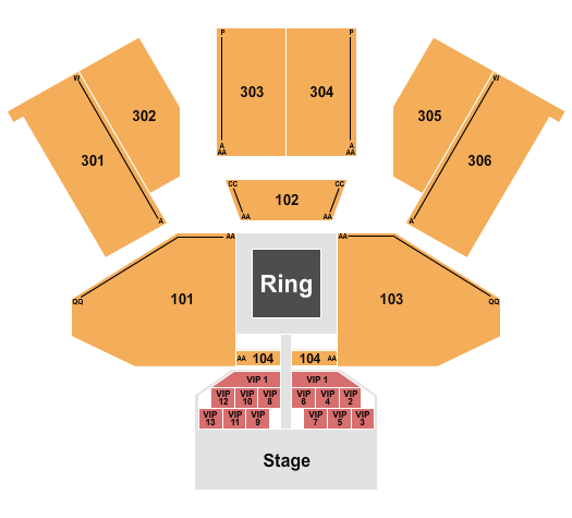 Emerald Queen Casino MMA 3 Seating Chart