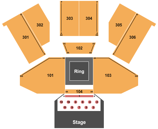 Emerald Queen Casino MMA Seating Chart