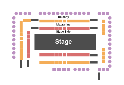 Emerald Theatre - Houston End Stage Seating Chart