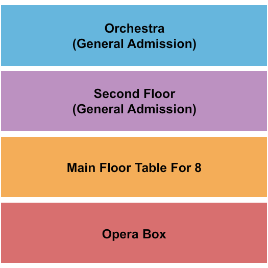 Emerald Theatre - MI Orch/Balc/Tables/Opera Seating Chart