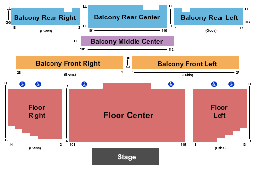 Emerson Center For The Arts & Culture Seating Chart