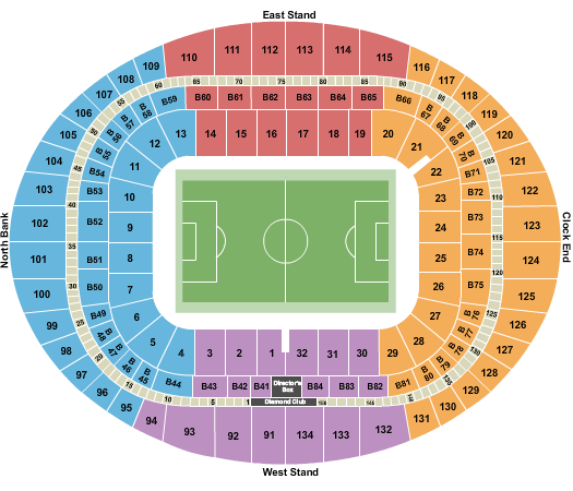 Emirates Stadium Soccer1 Seating Chart