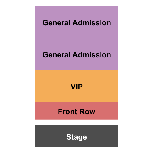 Emo's East GA/VIP/Front Row Seating Chart