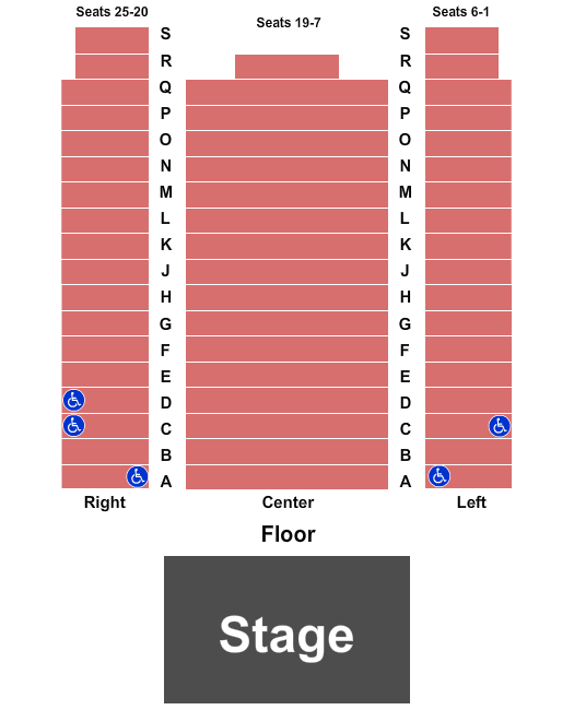 Empire Arts Center End Stage Seating Chart
