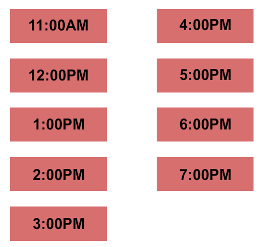 Empire Circus Time Entry Seating Chart