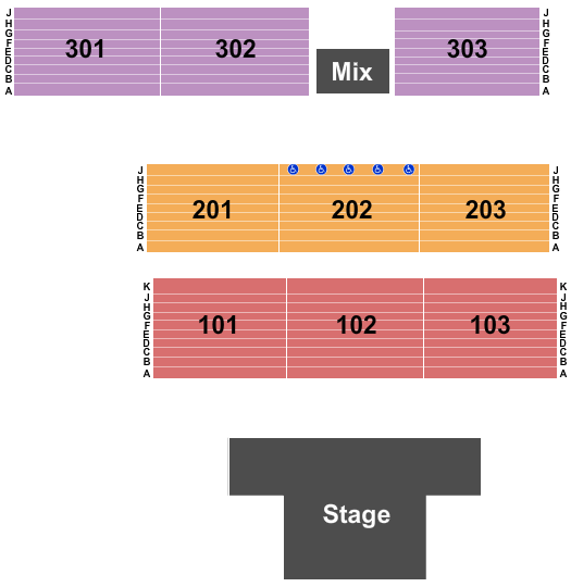 Empire City Casino - Yonkers Raceway Endstage 2 Seating Chart