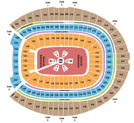 seating chart for Empower Field At Mile High - Ed Sheeran - eventticketscenter.com