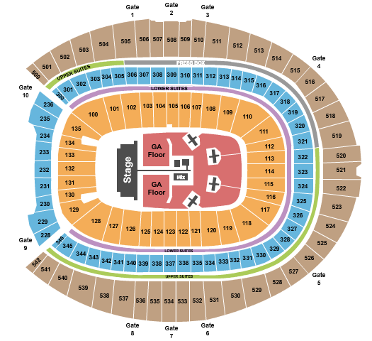 Empower Field At Mile High Foo Fighters Seating Chart