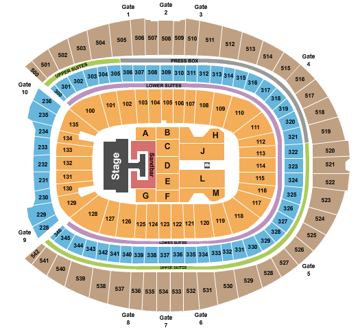 Empower Field At Mile High Kenny Chesney1 Seating Chart