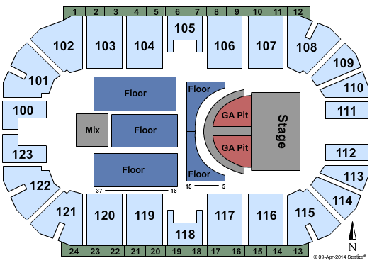 Ovintiv Events Centre Backstreet Boys Seating Chart